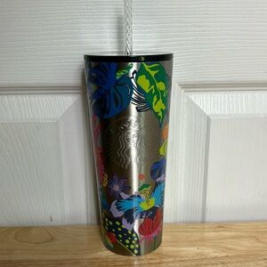 Starbucks Summer 2023 Immersive Florals Stainless Steel 24oz Venti Tumbler